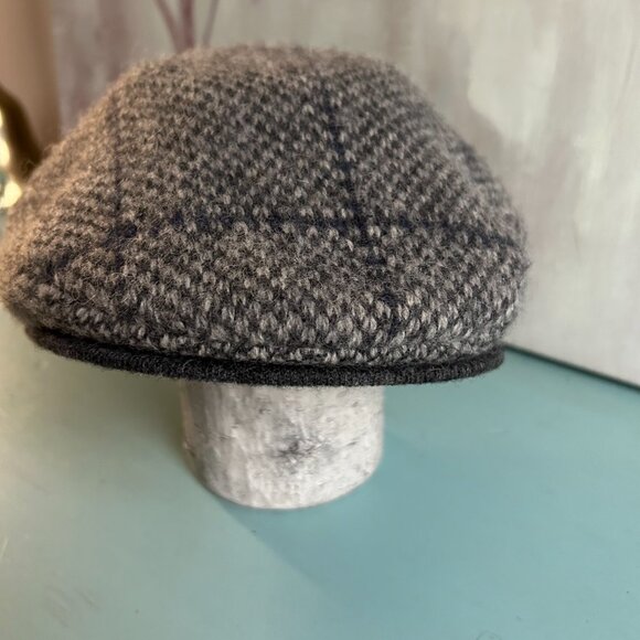 Ralph Lauren Herringbone Lamb's Wool Tweed Men's Newsboy Cap Size Small Medium - Picture 7 of 11